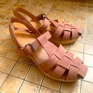 Madewell Fisherman Sandal Clog Sz 7.5